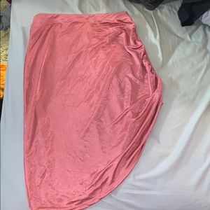 Asymmetrical Pink Skirt